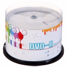 紫光（UNIS）DVD-R 空白光盘/刻录盘 炫彩可打印系列 16速4.7G 桶装50片